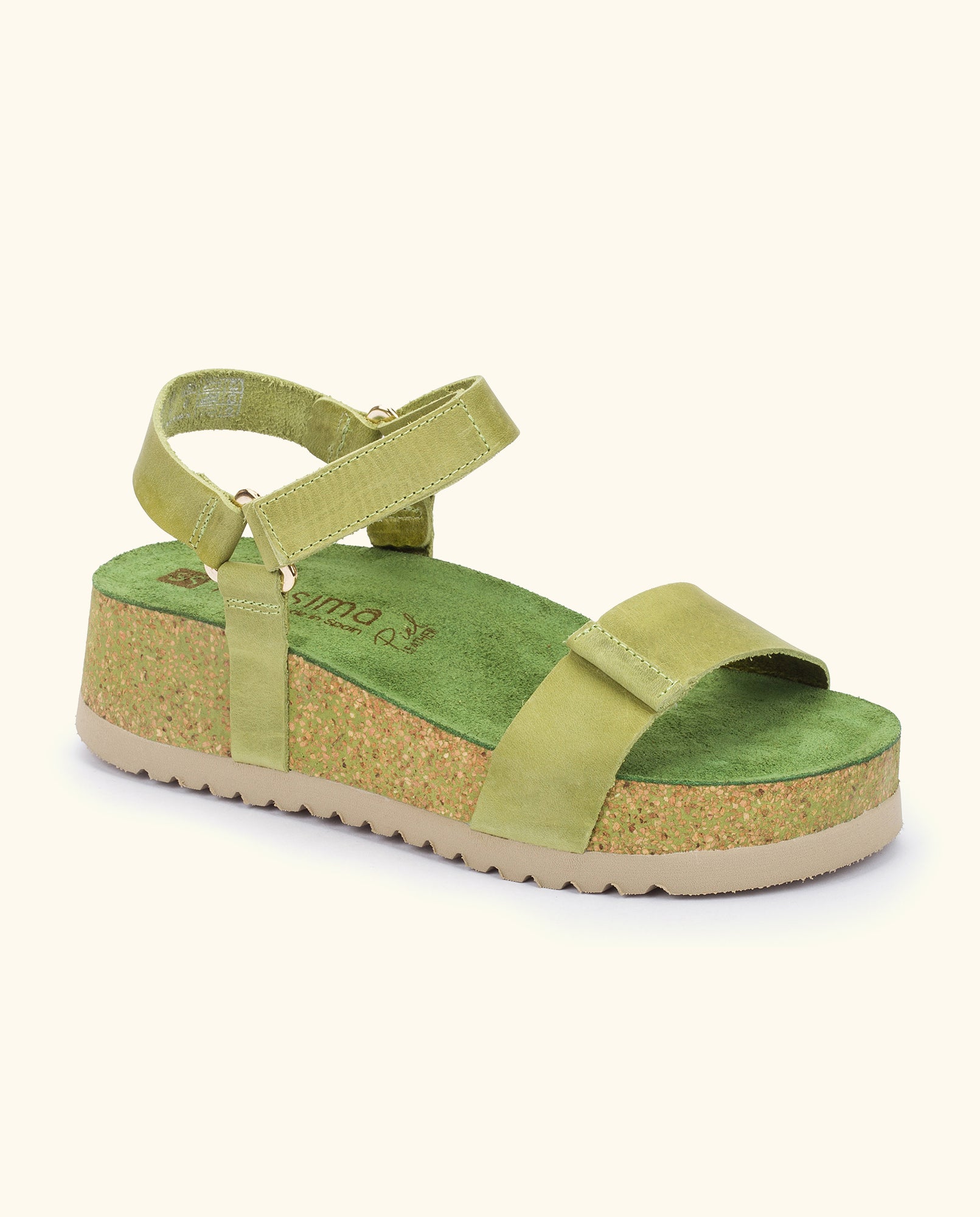 Platform sandal VELEZ-002 green