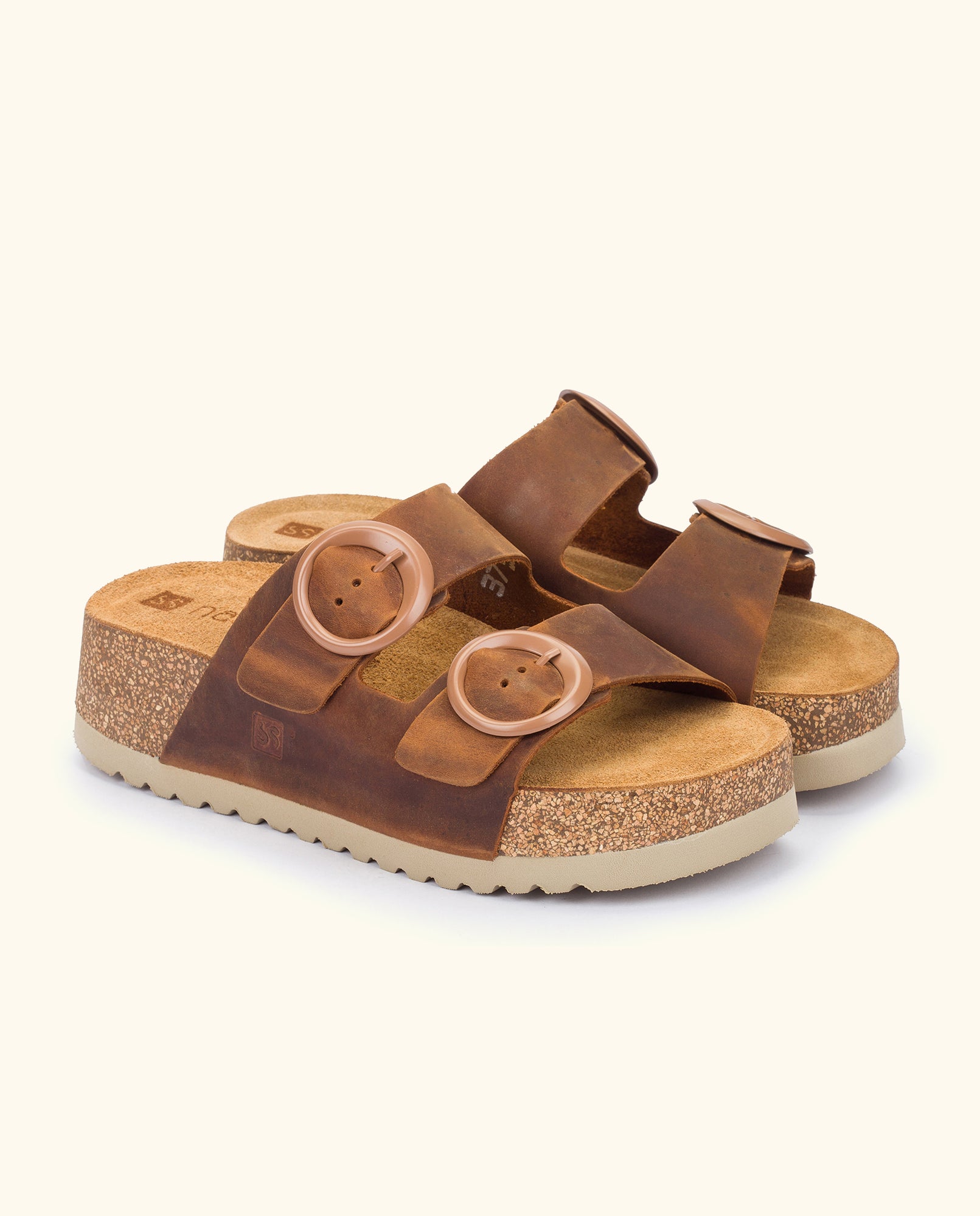 Platform sandal VELEZ-003 brown
