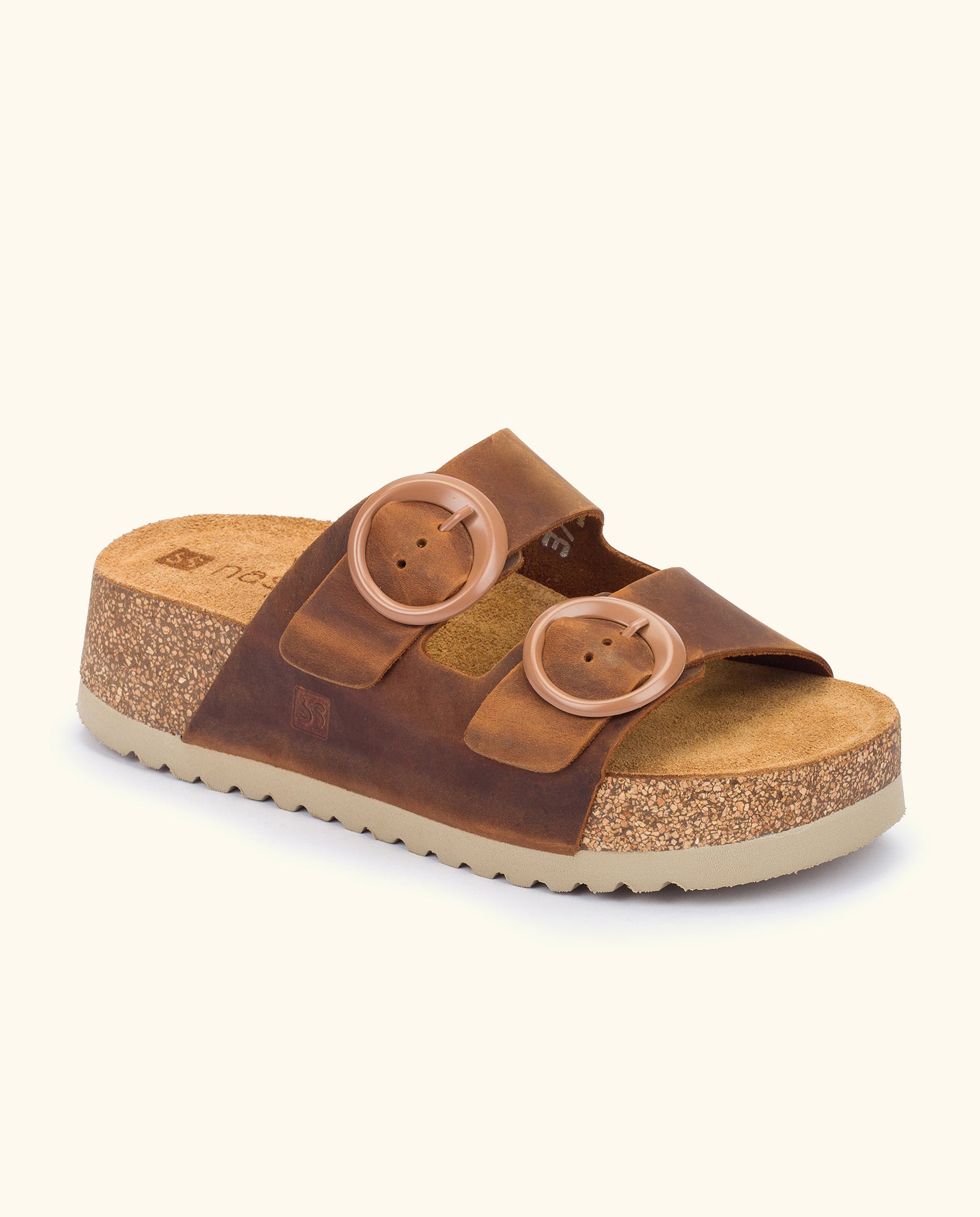 Platform sandal VELEZ-003 brown