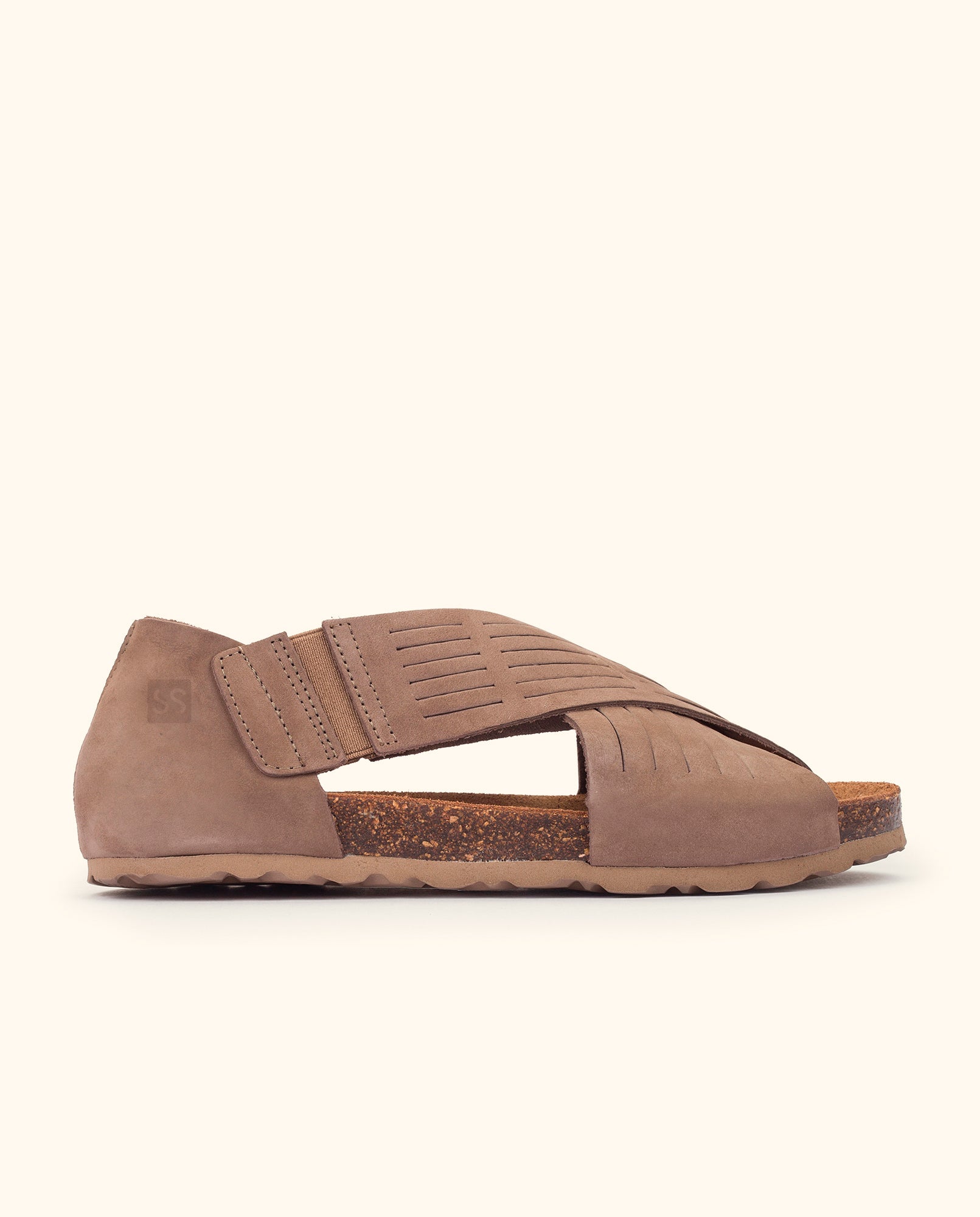 Flat sandal VILLA-179 brown