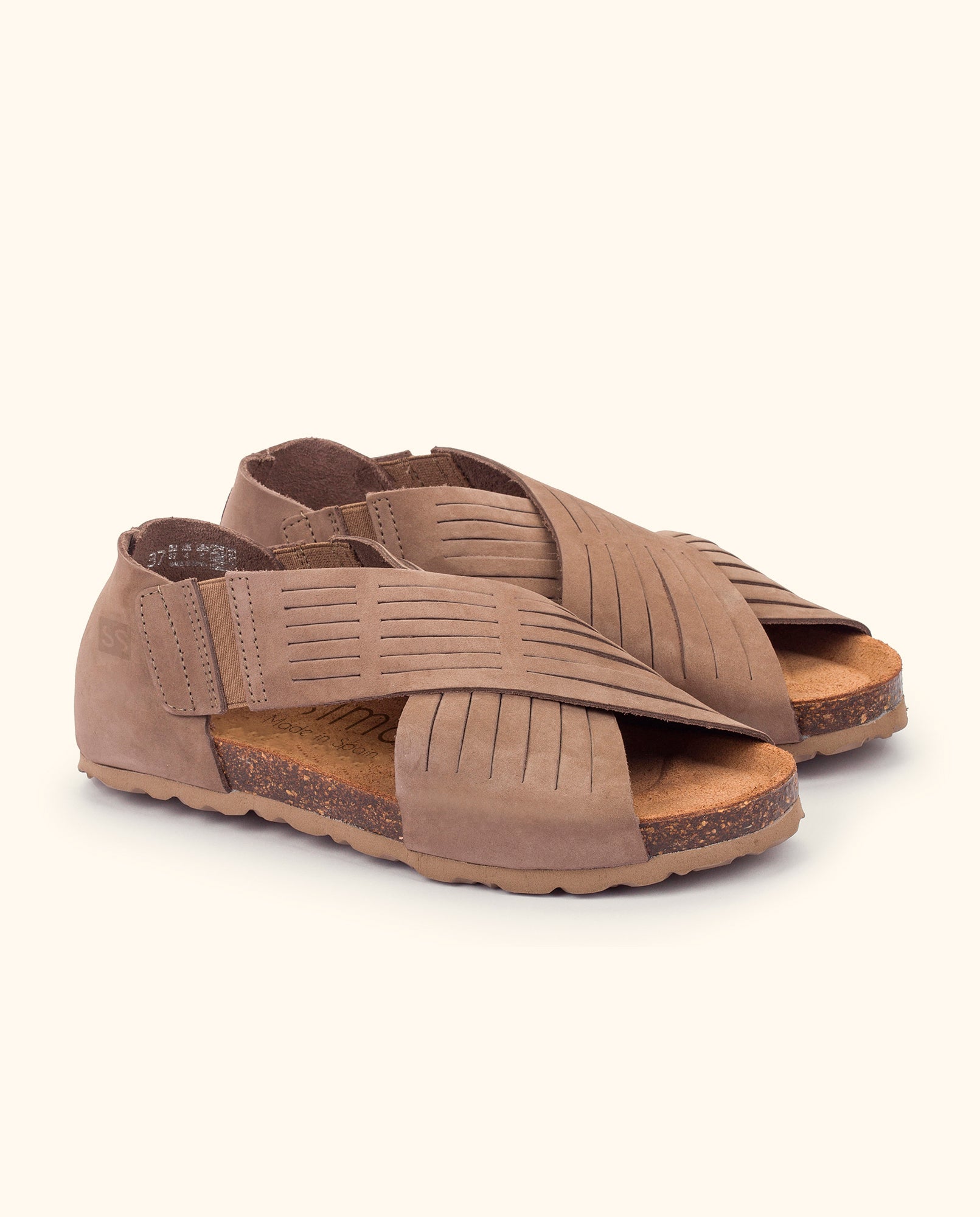 Flat sandal VILLA-179 brown