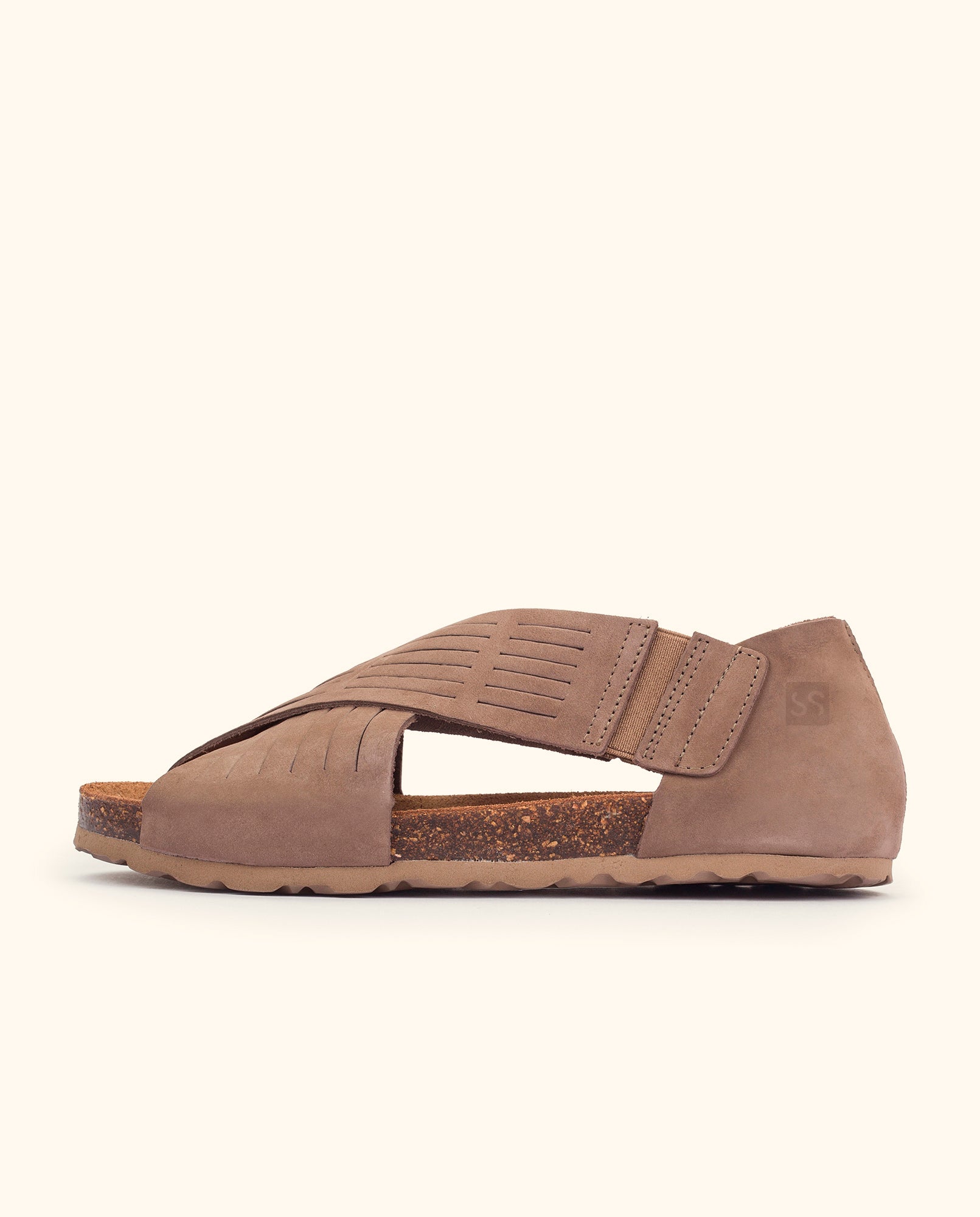 Flat sandal VILLA-179 brown