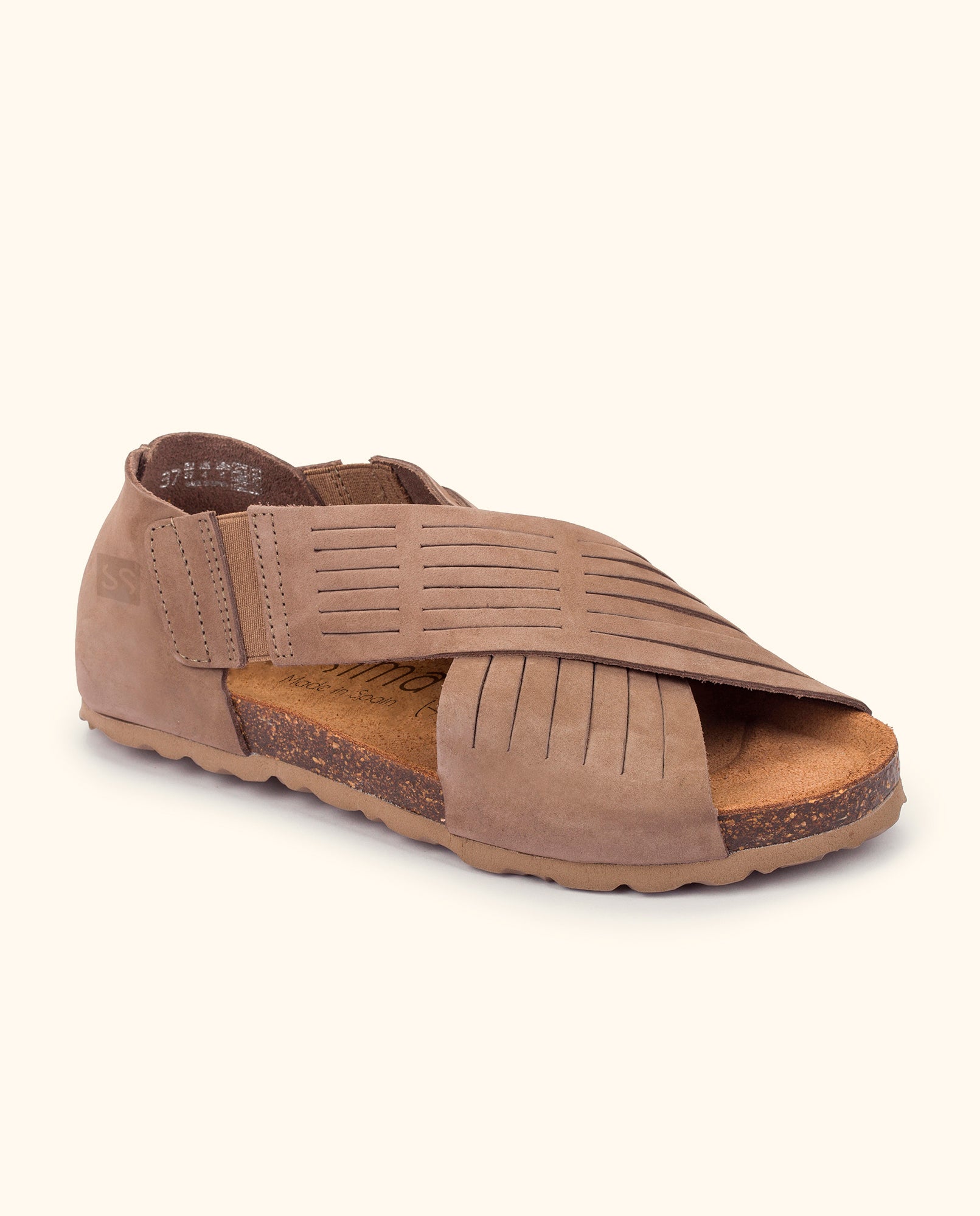 Flat sandal VILLA-179 brown