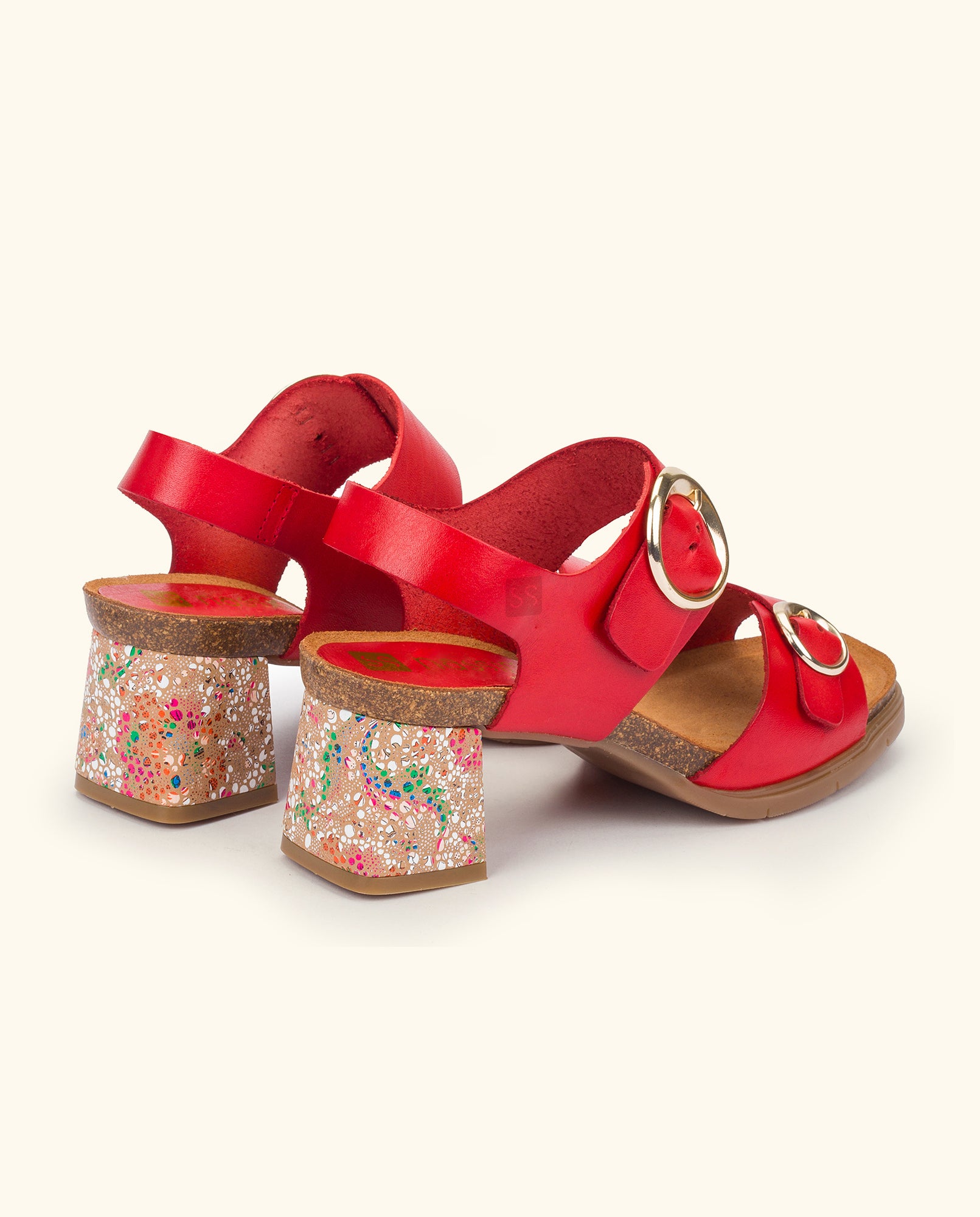 Heeled sandal ZAHARA-011 red