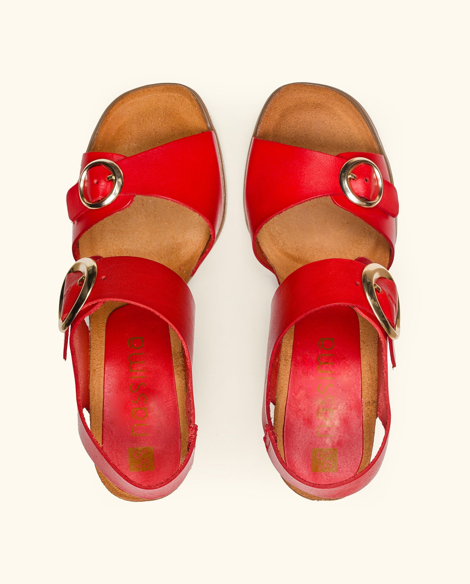 Heeled sandal ZAHARA-011 red