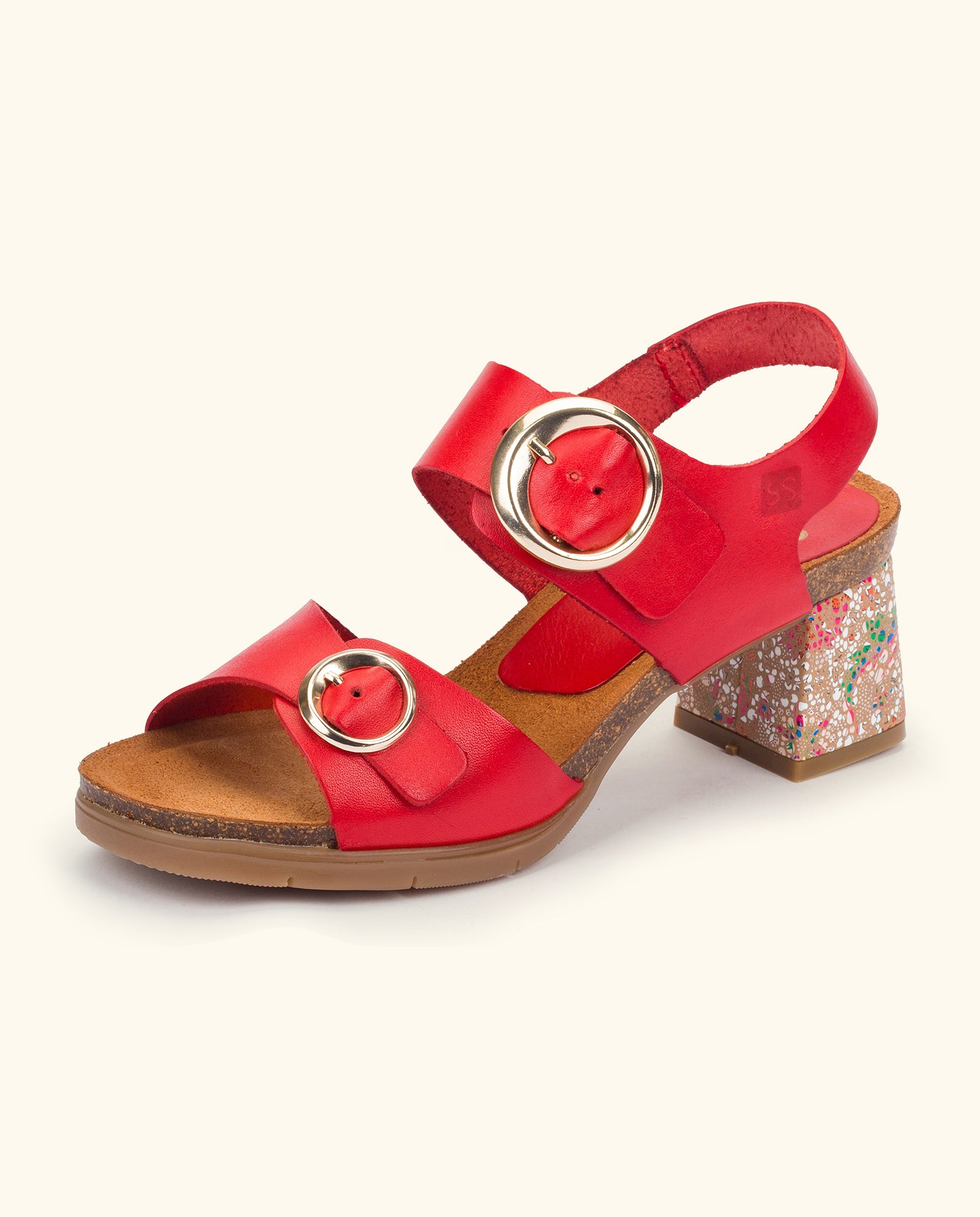 Heeled sandal ZAHARA-011 red