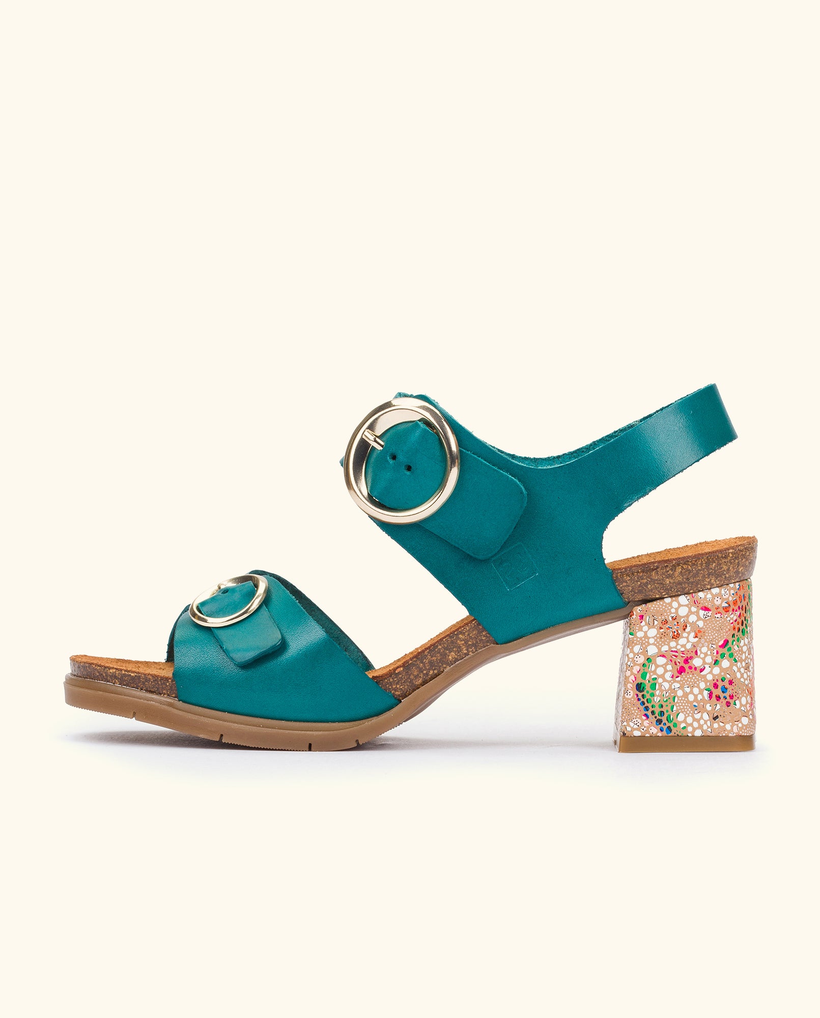 Heeled sandal ZAHARA-011 blue