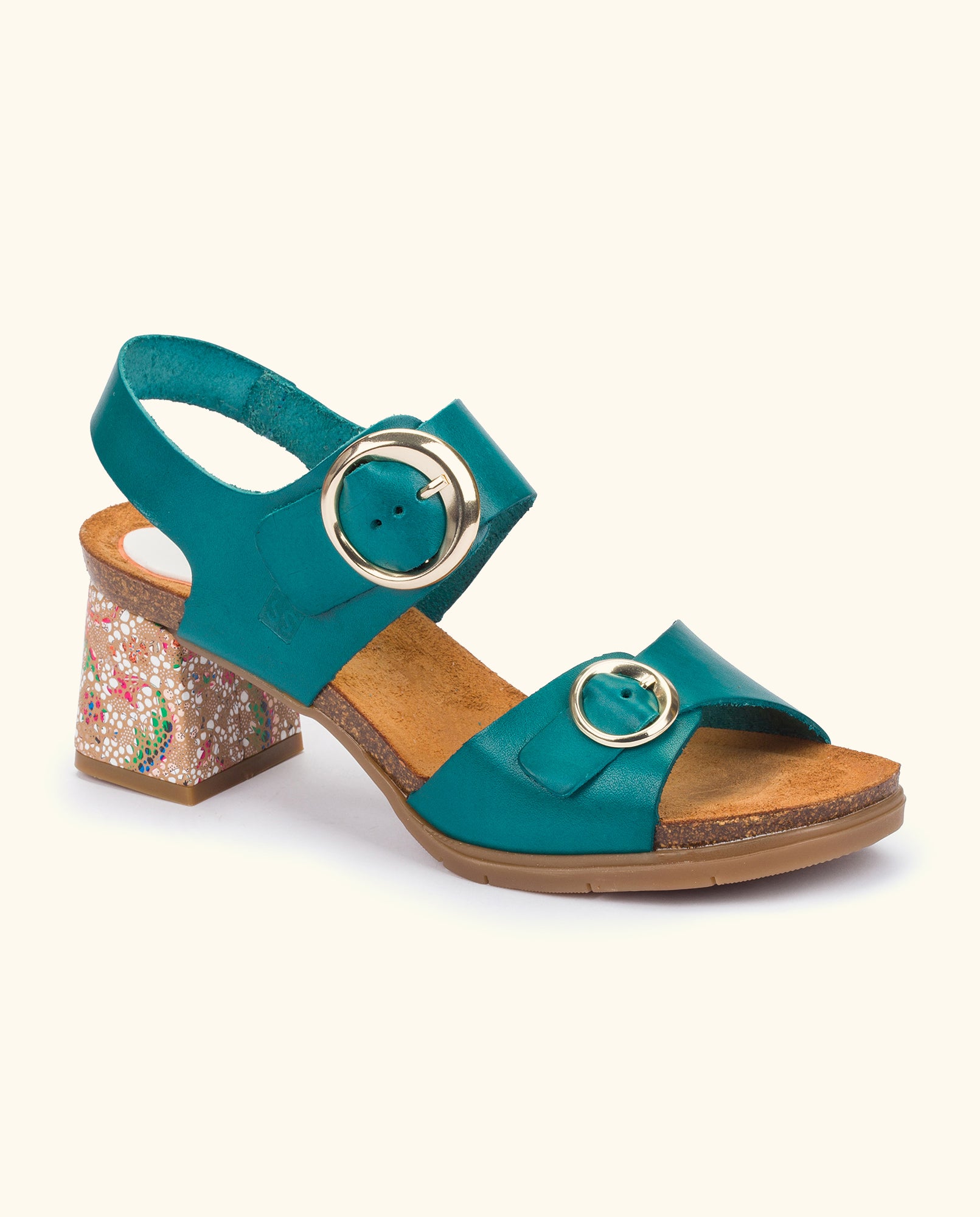 Heeled sandal ZAHARA-011 blue