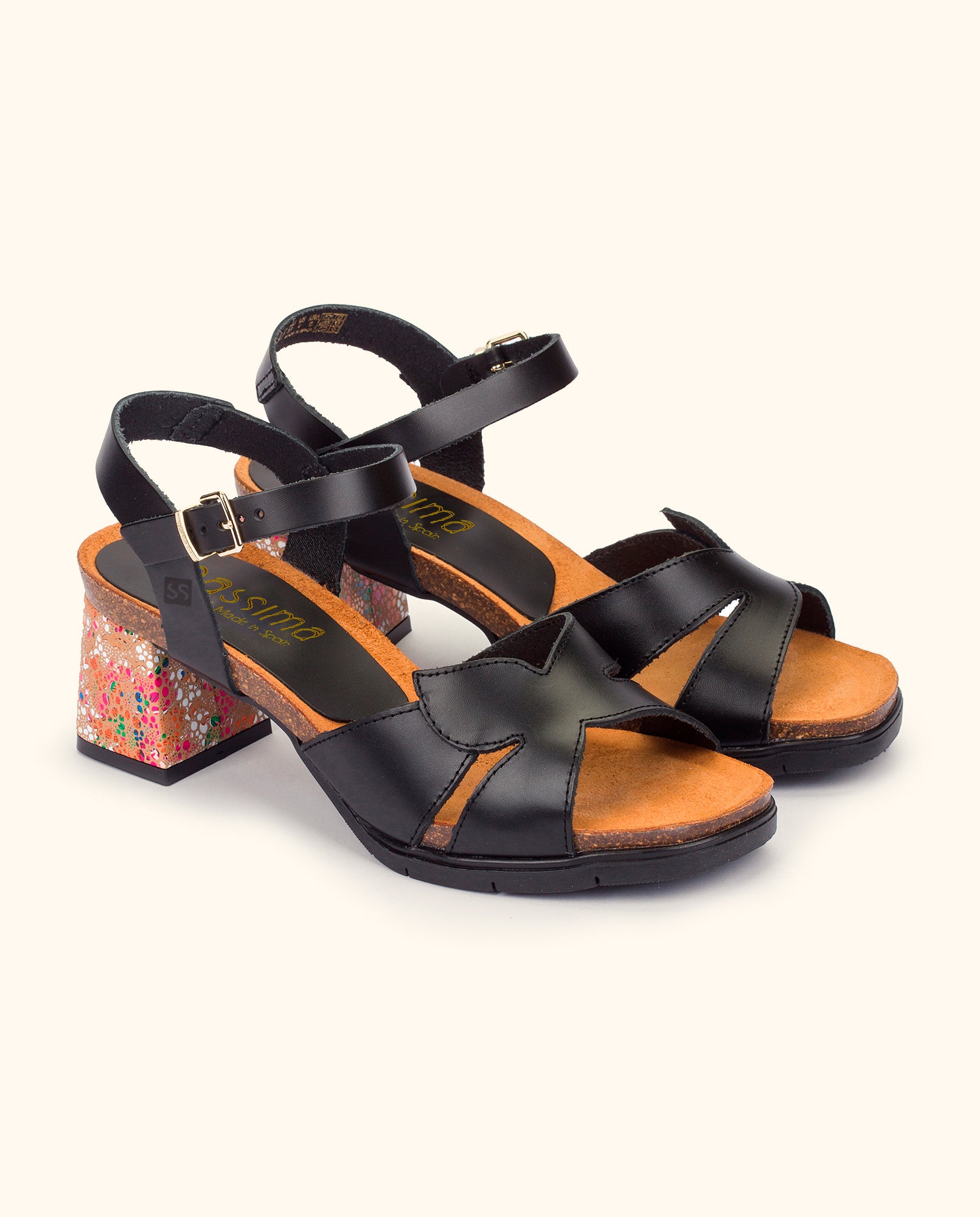 Heeled sandal ZAHARA-013 black