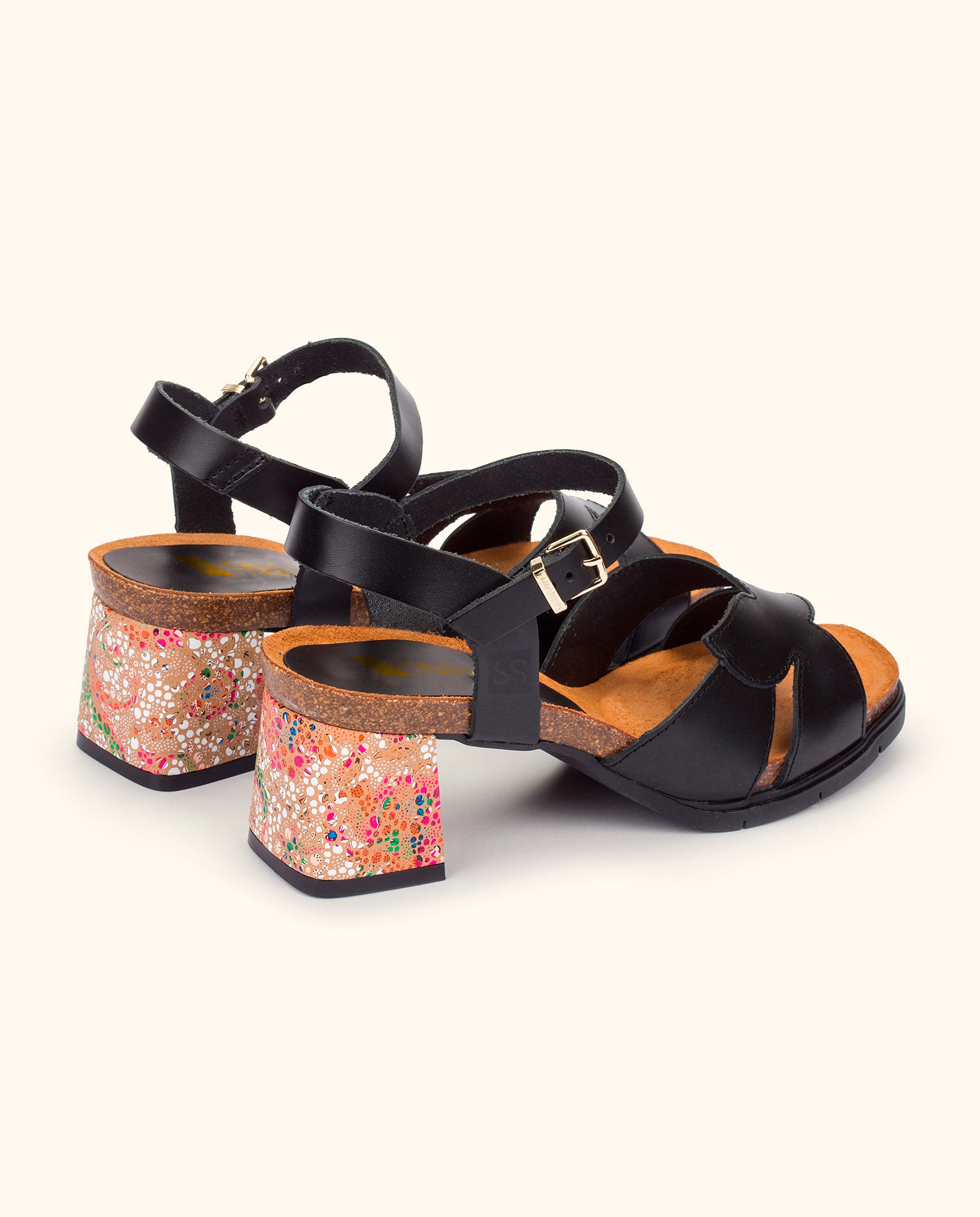 Heeled sandal ZAHARA-013 black