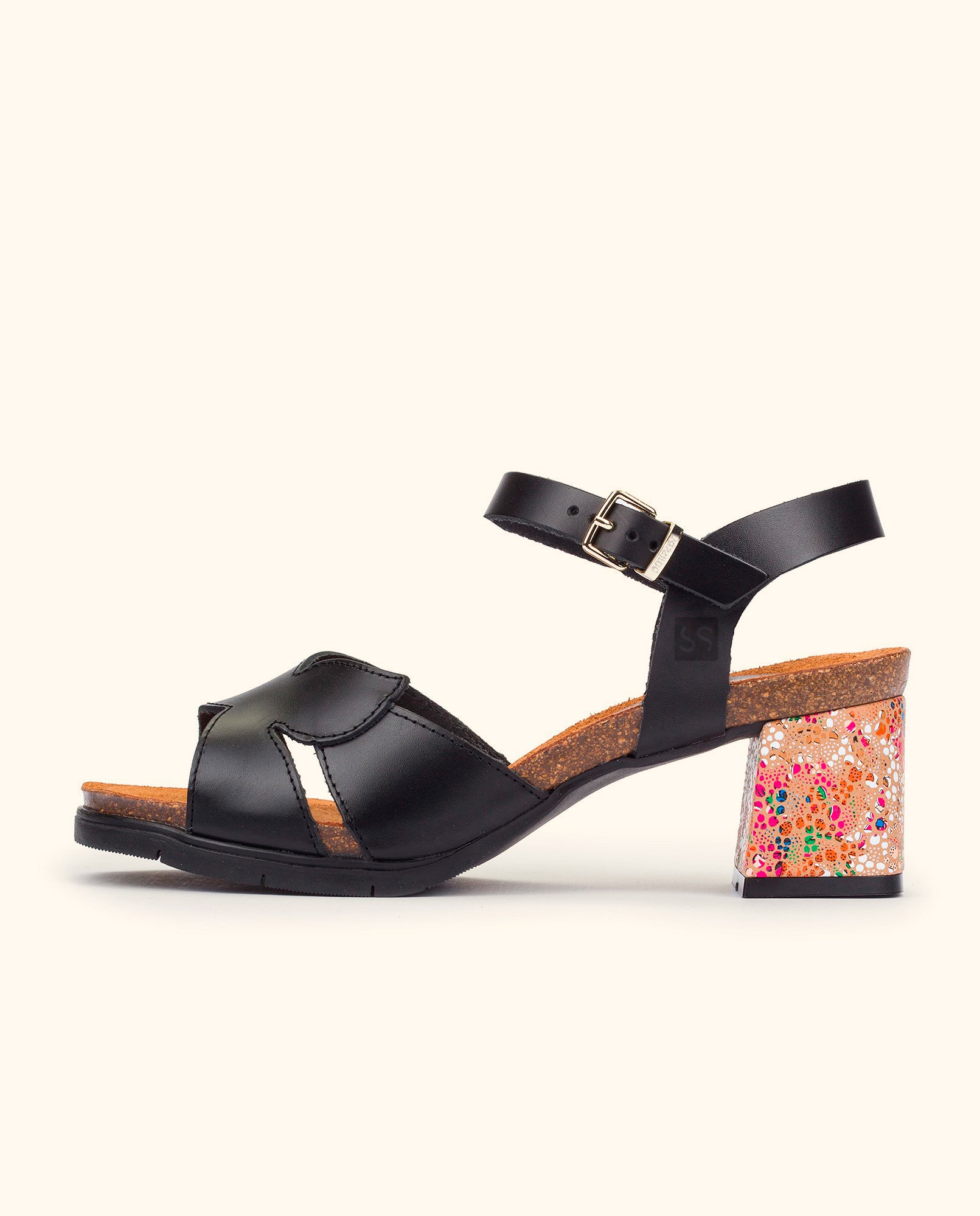 Heeled sandal ZAHARA-013 black