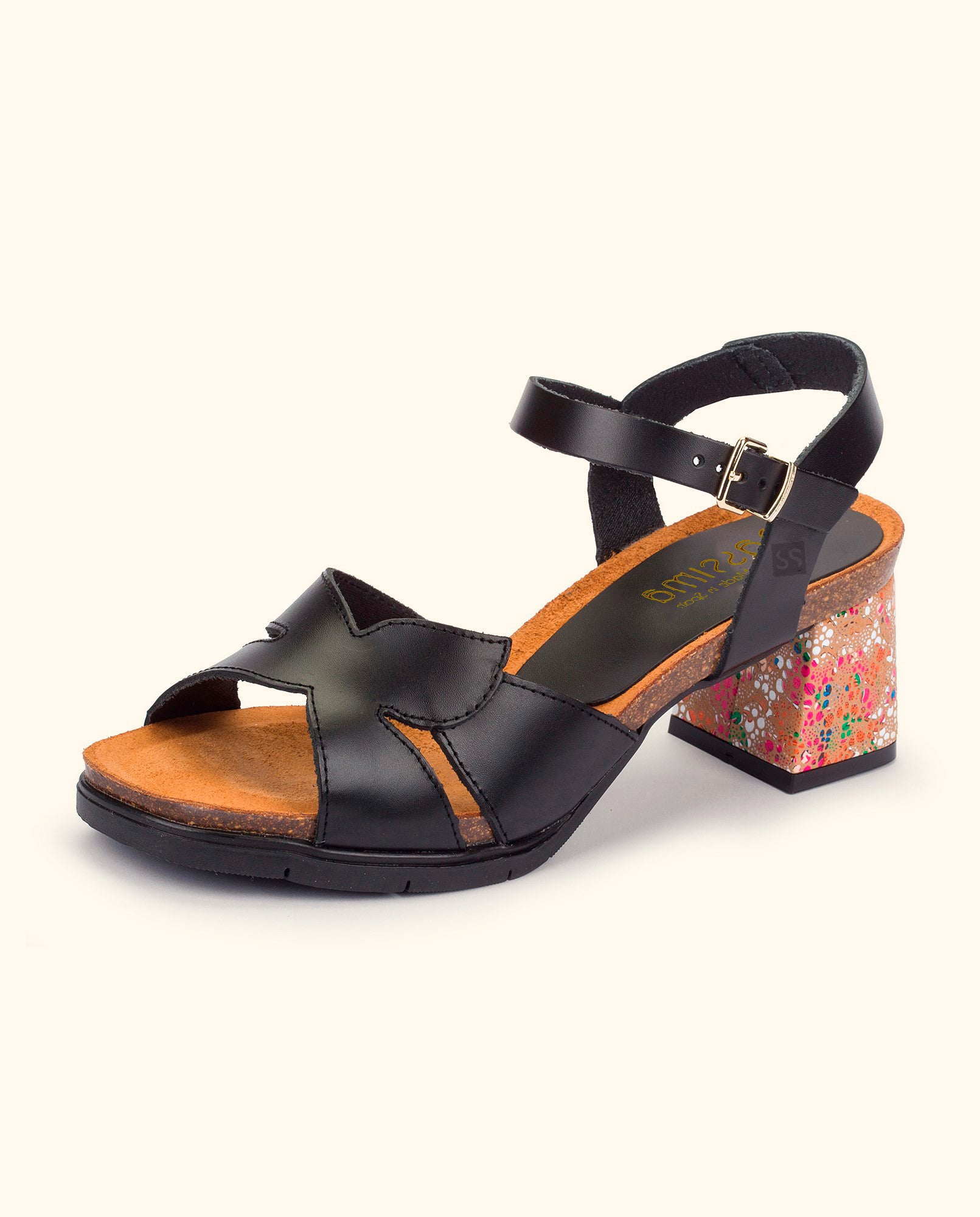 Heeled sandal ZAHARA-013 black