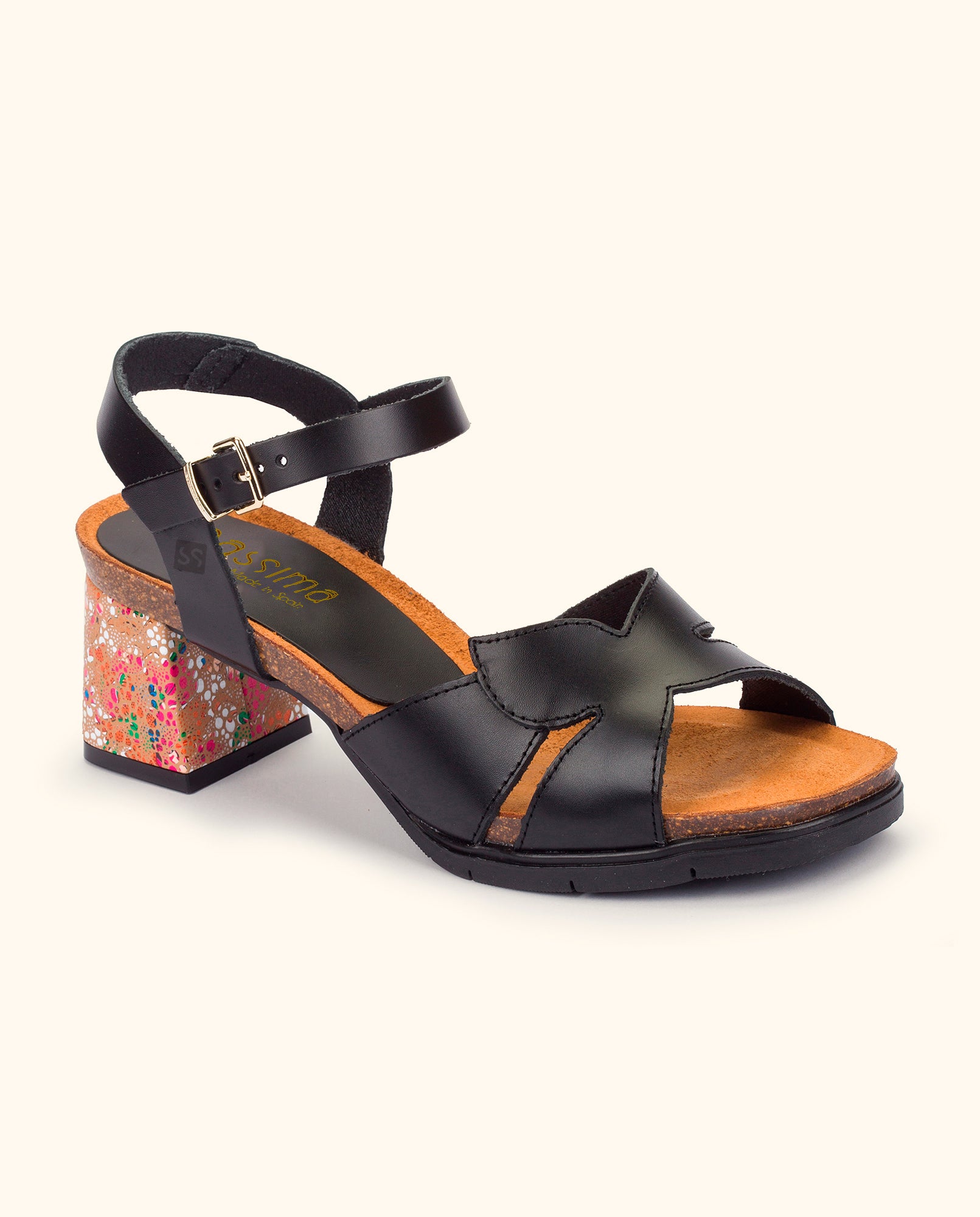 Heeled sandal ZAHARA-013 black